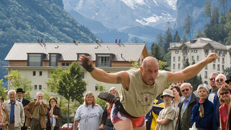Steinstossen, Unspunnenfest Interlaken / Quelle: Verein Unspunnenfest