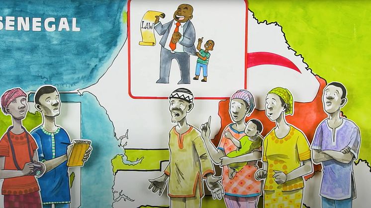Screenshot from the video policy brief "Climate refugees?". Video briefs is one of way ways research findings are communicated to a broader audiene. 