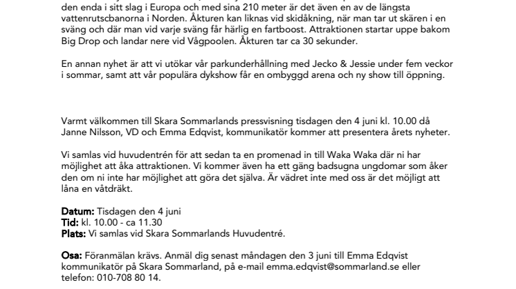Välkommen på pressvisning av Waka Waka