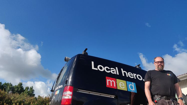 Jocke Sjöö, en äkta Local hero och tekniker på MED