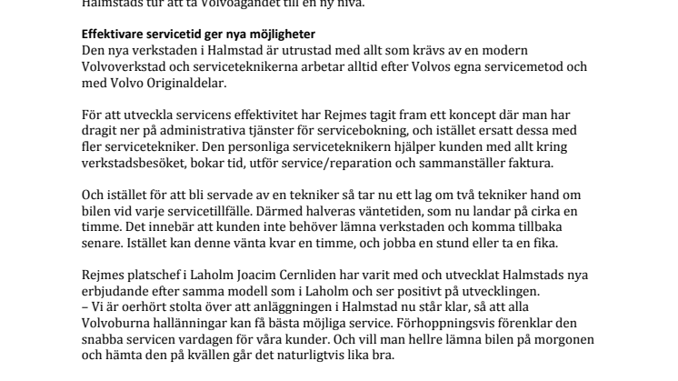 Halverad väntetid på ny Volvoverkstad i Halmstad