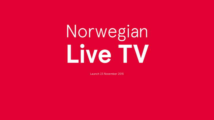 Dossier de prensa - Norwegian Live TV.