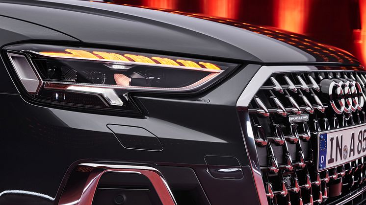Audi A8 med digitale Matrix LED-forlygter