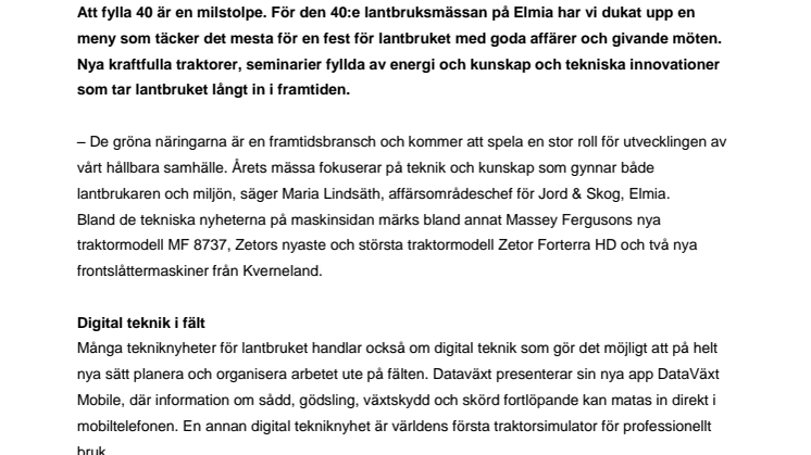 Kraftfulla nyheter på jubilerande mässa
