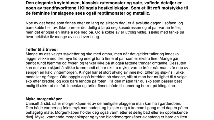 Klær du kan koble av i – her er julens koseklær