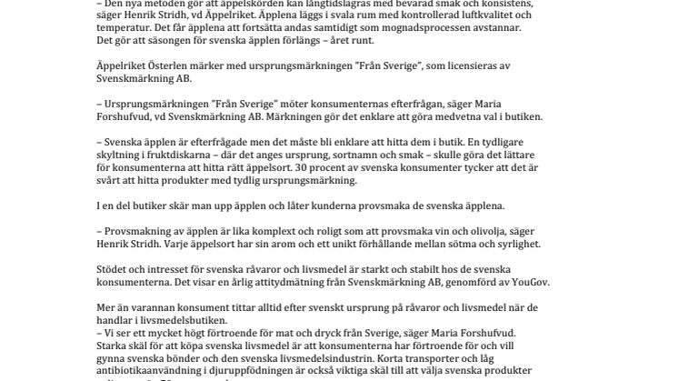 Svenska äpplen året runt!
