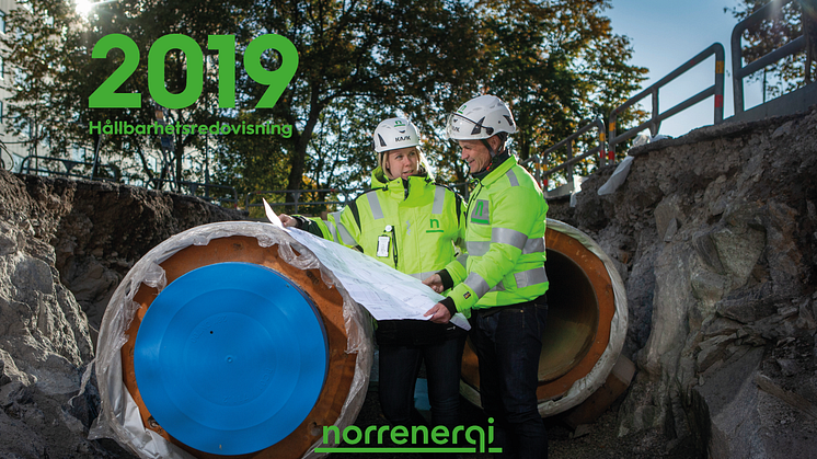 Våra projektledare Isabelle Tolgén och Niklas Johansson i Hagalund, där ett stort förnyelseprojekt pågår.