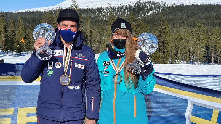 Sinom Billy och Britta Backlund vinnare av totala värdslcupen i speedski