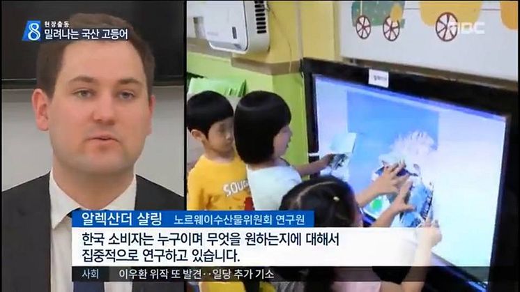 Norsk makrell får god plass i Sør-Koreansk media