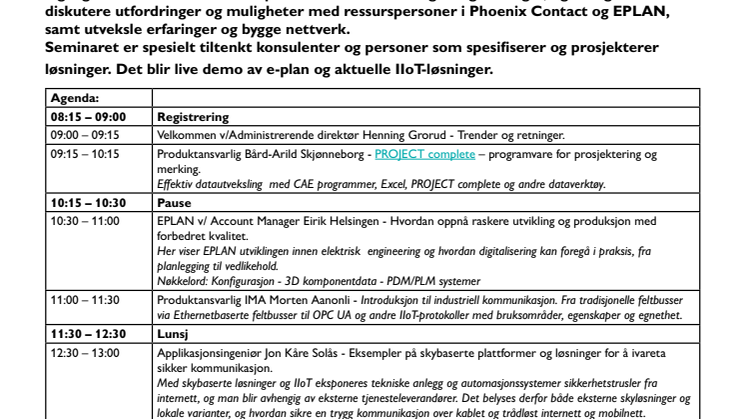 Digitalisering i praksis  - fra engineering til sky. 7 mai i Oslo