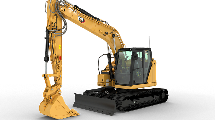 Cat 315 CR, bandgrävare - frilagd med skugga