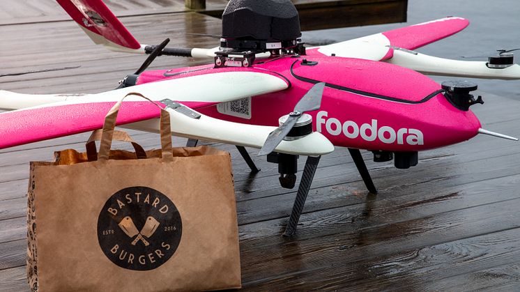 foodora och Tele2 lanserar drönarleveranser i Sverige – börjar i Värmdö och Gustavsberg