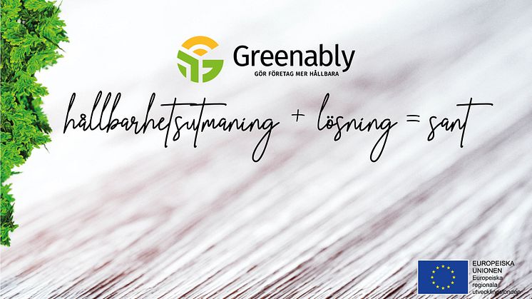 Snabbare hållbarhetsomställning med Greenably.se