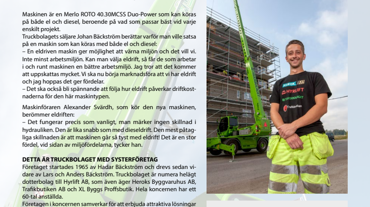 1000:e svenska Merlon – Duo-Power till Truckbolaget 