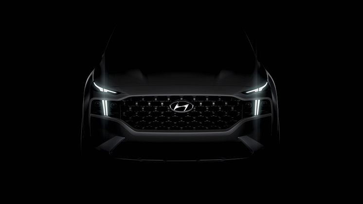 Första teaser-bilden av nya Santa Fe. Hyundais SUV-ikon som nu även blir elektrifierad.