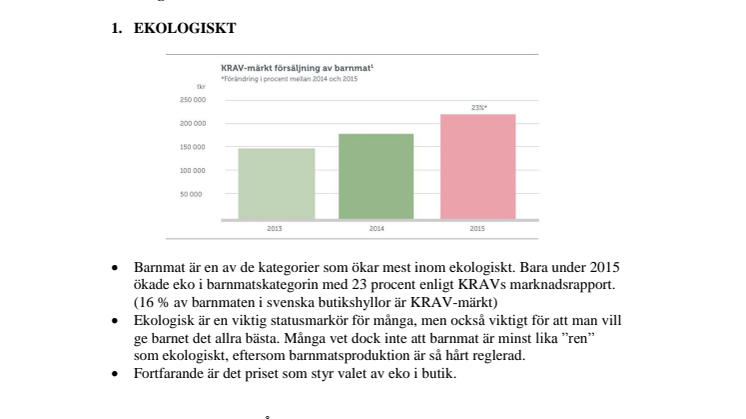 Semper presenterar trendspaning om barnmat 2016