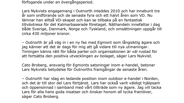 Outnorth får ny VD