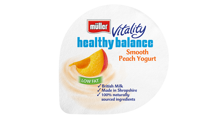 Müller Vitality healthy balance smooth peach