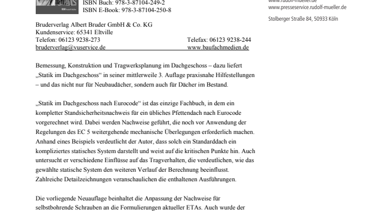 Statik im Dachgeschoss nach Eurocode