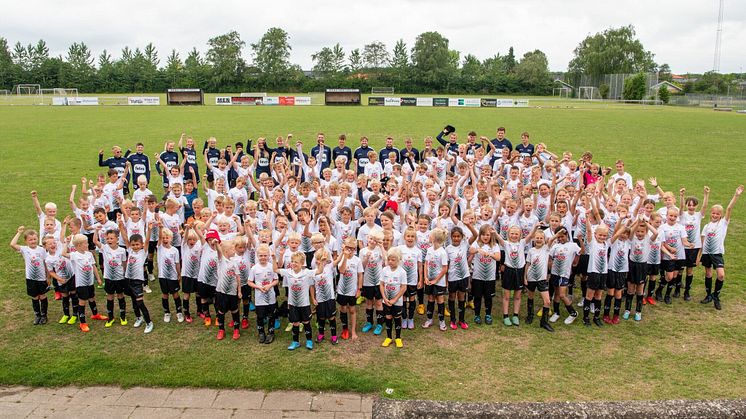 Holdbillede fra fodboldskole 2023