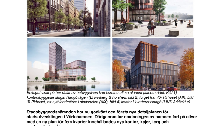 Omdaningen av Värtahamnen växlar upp –  första detaljplanen godkänd