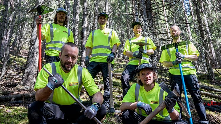Blåkläder på nye sykkelstier
