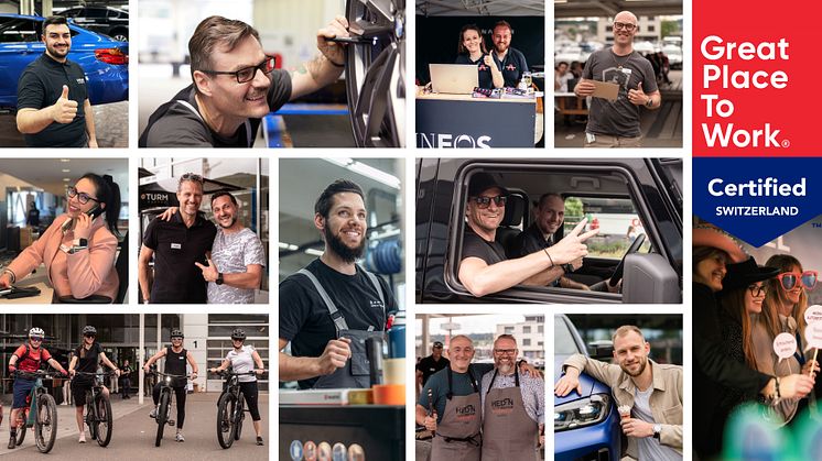 Hedin Automotive Schweiz wurde zum zweiten Mal in Folge als Great Place to Work in der Schweiz zertifiziert.