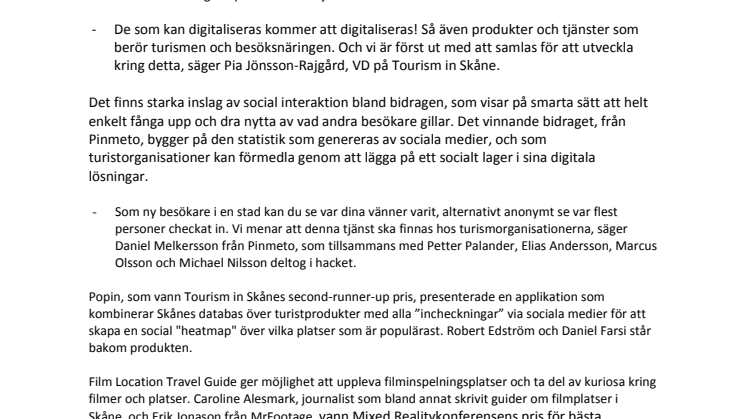 Social dimension i framtidens turisttjänster