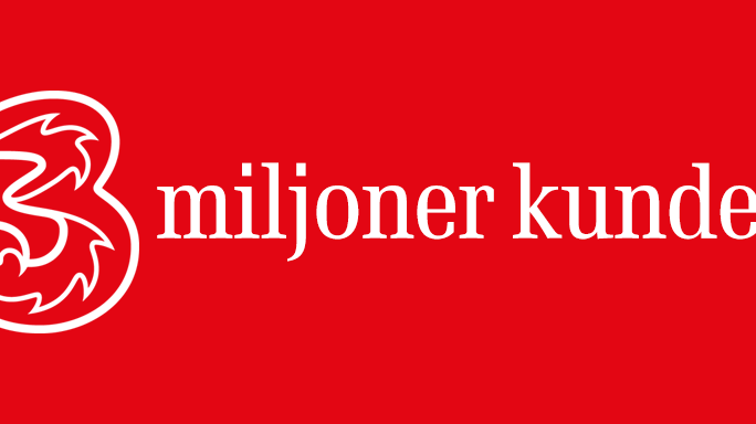  3 når tre miljoner kunder