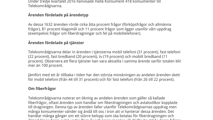​Färre klagomål på felaktiga anslutningar