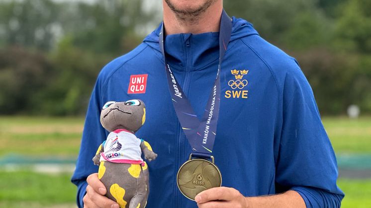 Rickard Levin Andersson, bronsmedaljör i Europeiska spelen