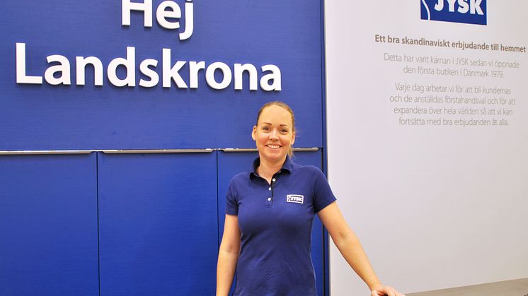 Lisa Johannesson är butikschef i Landskrona och ser fram emot öppningen på torsdag. 