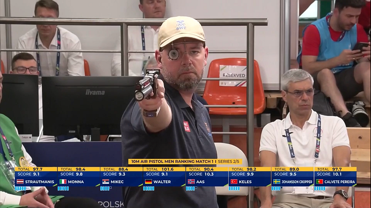 Morgan Johansson Cropper - skärmdump från finalen i Europeiska spelen 2023