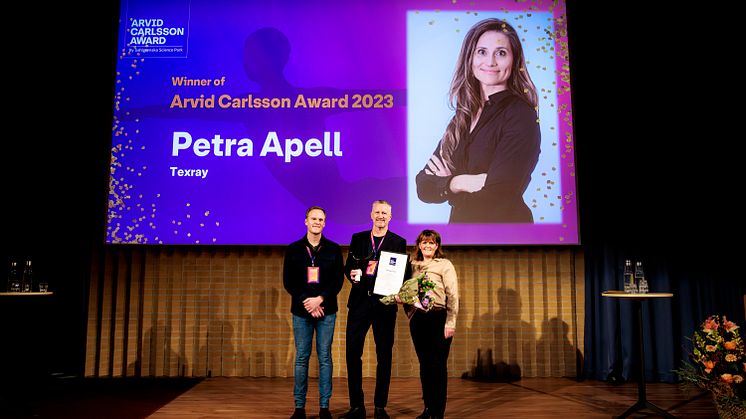 Petra Apell won the Arvid Carlsson Award by Sahlgrenska Science Park 2023