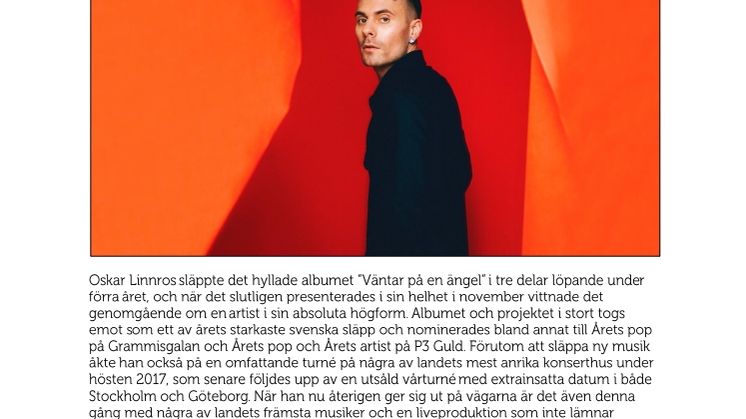 Oskar Linnros till Furuviks Stora Scen