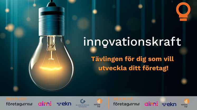 Nu är årets upplaga av Innovationskraft öppen!