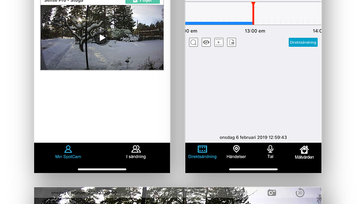 Övervakningskamera med WiFi och 4G - App