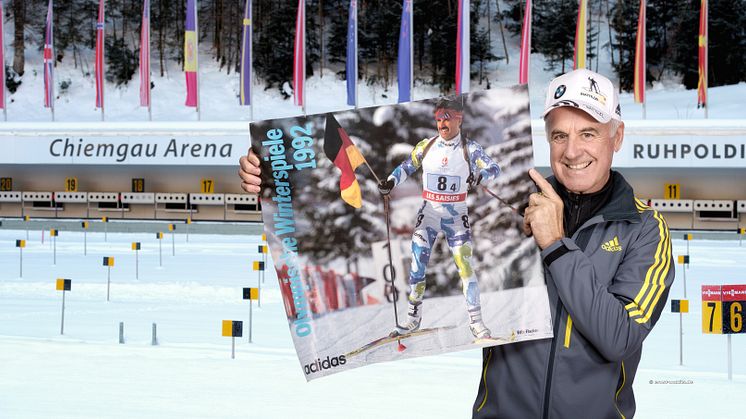 Olympiasieger Fritz Fischer in der Chiemgau Arena © Fritz Fischer Biathloncamp