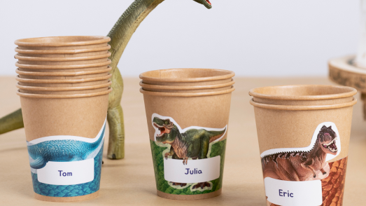 birthday party_Dinosaurs_drink banners