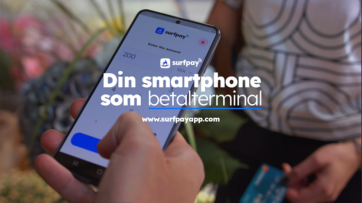 Med hjälp av Surfpay kan handlaren använda sin egna smartphone som betalterminal och acceptera kontaktlösa kortbetalningar direkt på mobilen