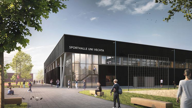 Entwürfe für die neue Sporthalle an der Universität Vechta