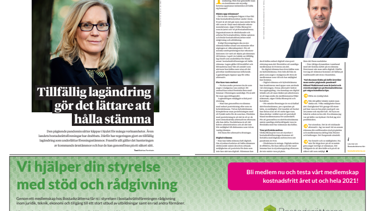 Tillfällig lagändring gör det lättare att hålla stämma