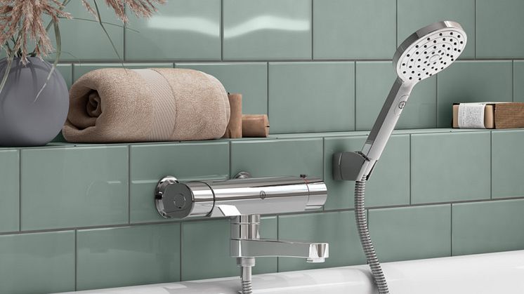 GB41205004+GB41638760 Atlantic bathmixer with handshower