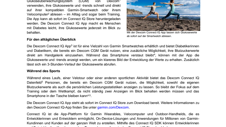 PM_Garmin_CH_Dexcom Connect IQ App