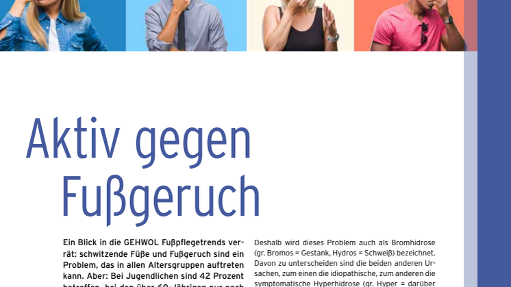 Aktiv gegen Fußgeruch