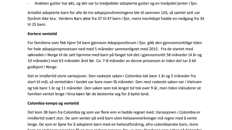 Adopsjonskøen er blitt for kort!