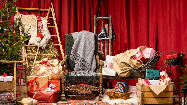 Här kan besökarna träffa Tomten under Tjolöholms stora julmarknad. Foto: Kajsa Sjölander