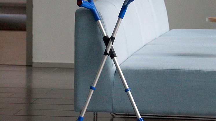 Kryckorna står stabilt medan du gör annat