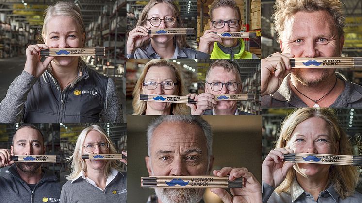 Beijer Byggmaterial har tillsammans med sina kunder bidragit med 350.000 kronor till forskningen om prostatacancer vid 2019 års kampanj.