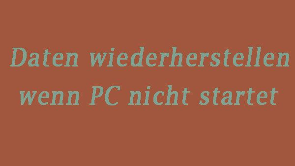 Daten wiederherstellen